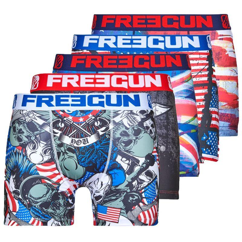 freegun Lot de 5 Boxers Freegun homme drapeaux