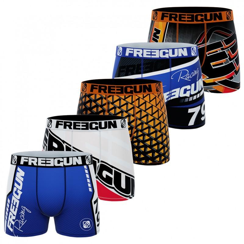 freegun Lot de 5 Boxers Freegun homme Racing