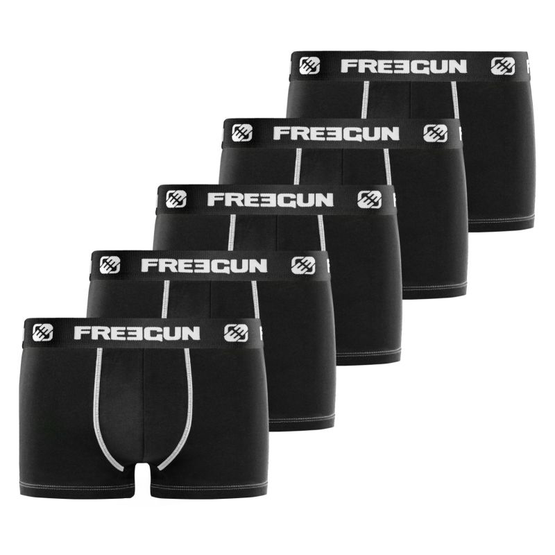 freegun Lot de 5 boxers garçon Freegun Uni freegun Lot de 5 boxers garçon Freegun Uni