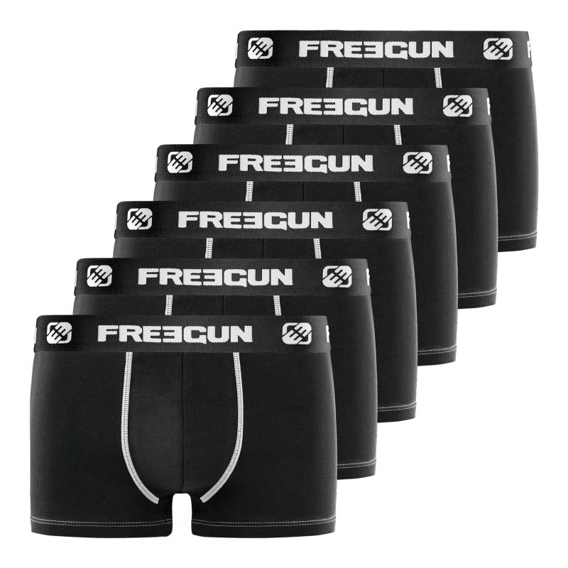 freegun Lot de 6 boxers garçon en Coton Freegun freegun Lot de 6 boxers garçon en Coton Freegun