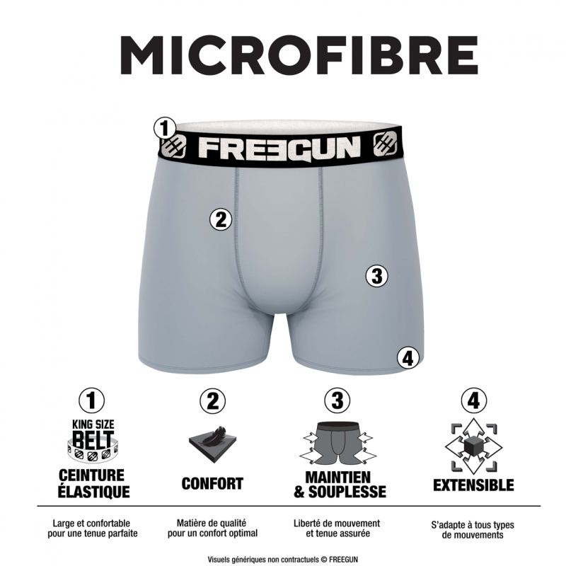 freegun Pack Surprise De 3 Boxers Freegun Homme