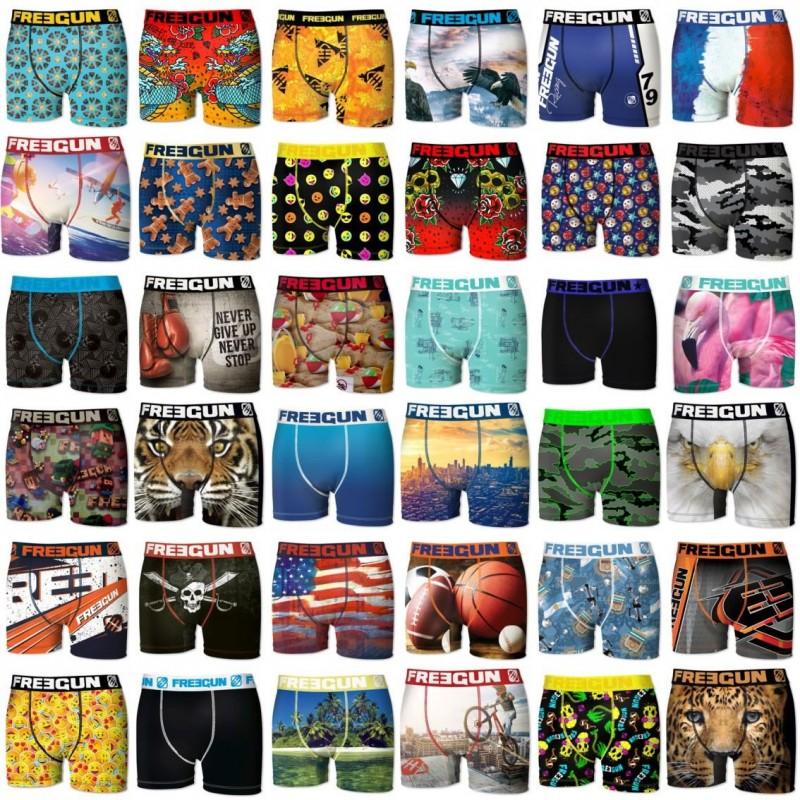 Freegun Pack Surprise De 5 Boxers Freegun Homme