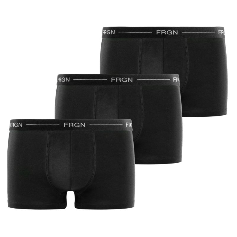 freegun Lot de 3 Boxers Coton Ceinture fine noir homme Uni freegun Lot de 3 Boxers Coton Ceinture fine noir homme Uni