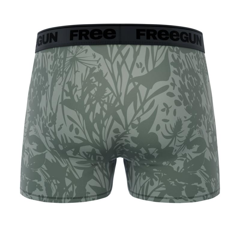 Freegun Lot De 3 Boxers Coton Imprimé Homme Stretch Signature Pablo