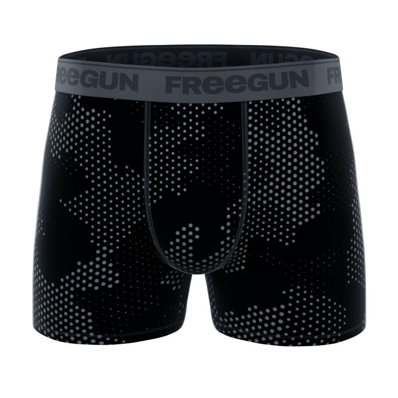 Freegun Lot De 3 Boxers Coton Imprimé Homme Stretch Signature Pablo