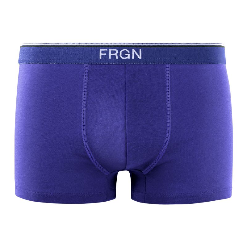 Freegun Lot De 3 Boxers Coton Noir Bleu Gris Garçon Ceinture Fine Uni