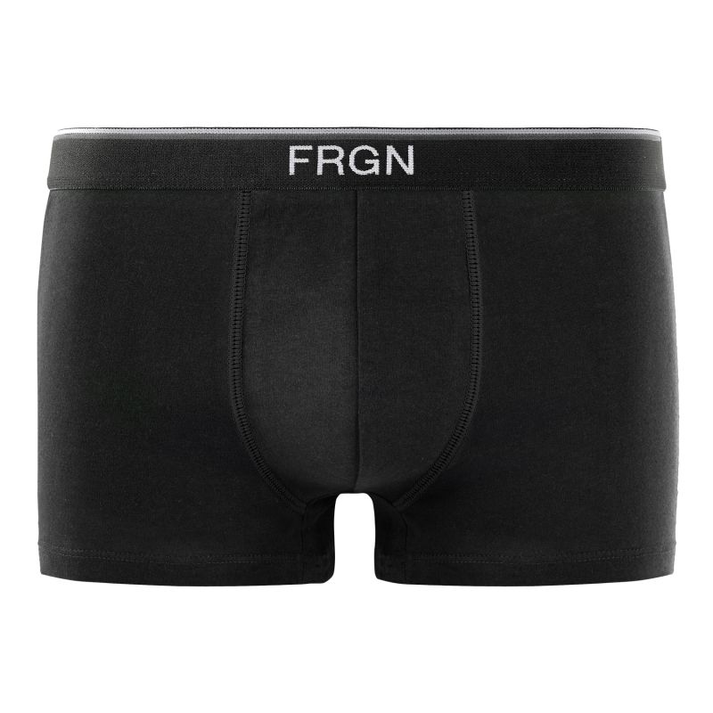 Freegun Lot De 3 Boxers Coton Noir Bleu Gris Garçon Ceinture Fine Uni