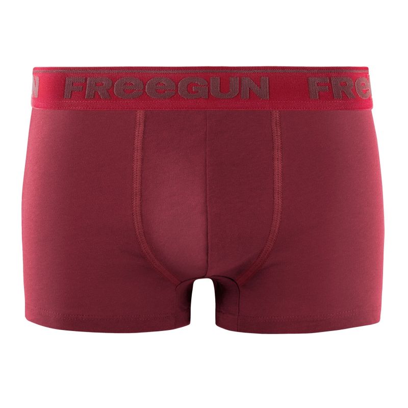 Freegun Lot De 3 Boxers Homme Coton Noir Vert Rouge Signature Pablo Freegun