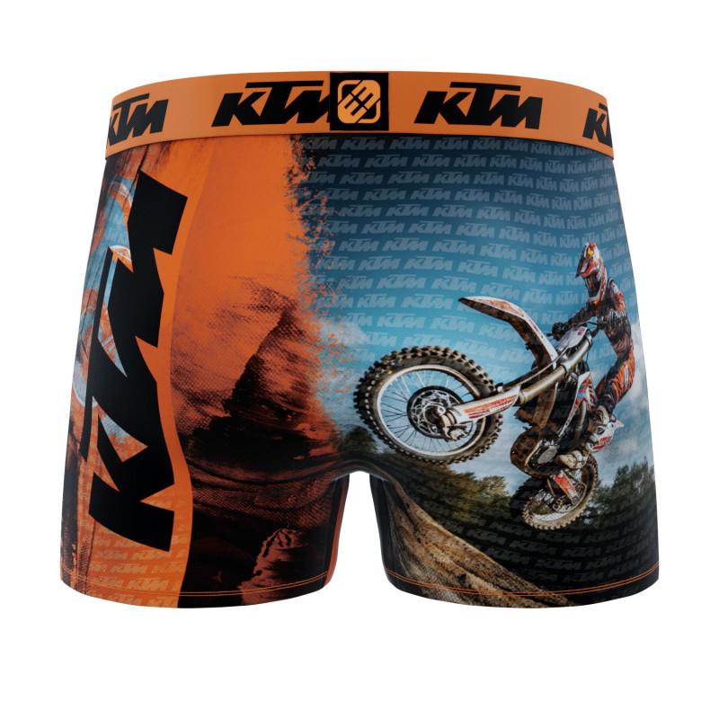 Freegun Lot De 3 Boxers KTM Microfibre Garcon Confort Respirant Stretch