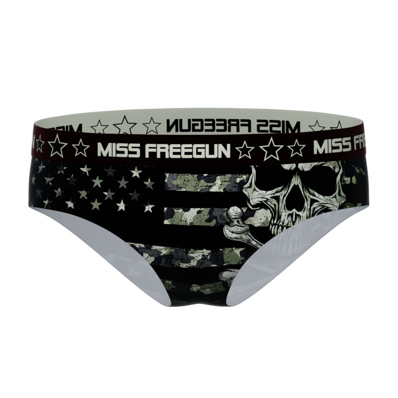 Freegun Lot De 3 Boxers Microfibre Femme Confort Stretch Imprimé Skull