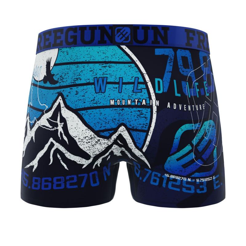 Freegun Lot De 3 Boxers Microfibre Garcon Collection Outdoor Imprimé Garantie 2 Ans