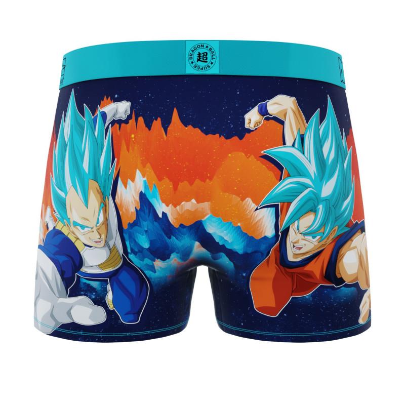 Freegun Lot De 3 Boxers Microfibre Garcon Dragon Ball Super Goku Vegeta Vegetto Beerus Imprimé