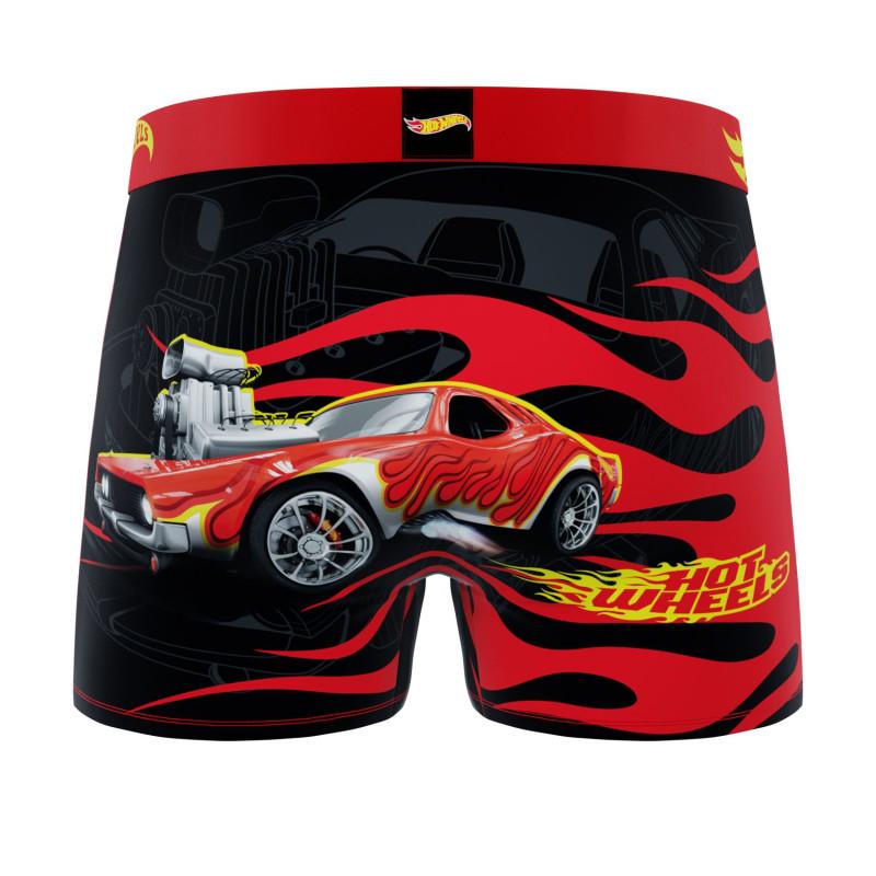 Freegun Lot De 3 Boxers Microfibre Garcon Hot Wheels Imprimé