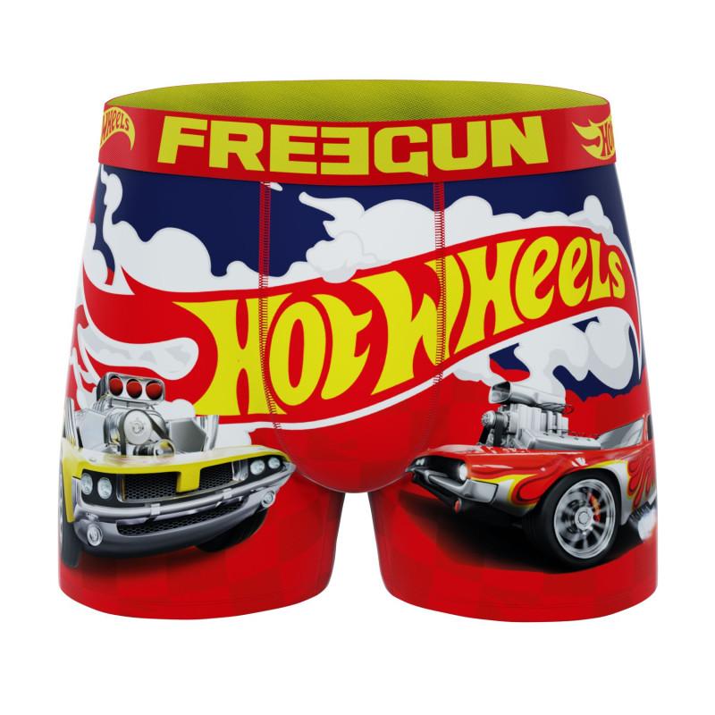 Freegun Lot De 3 Boxers Microfibre Garcon Hot Wheels Imprimé