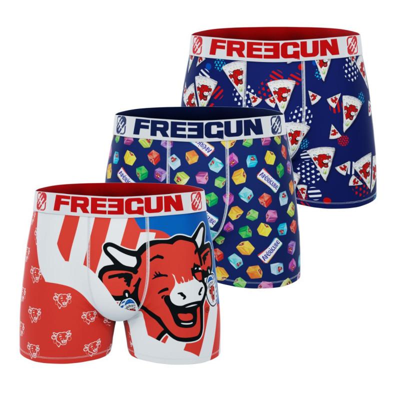 freegun Lot de 3 Boxers Microfibre garcon La Vache Qui Rit Imprimé freegun Lot de 3 Boxers Microfibre garcon La Vache Qui Rit Imprimé