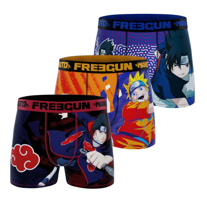 freegun Lot de 3 Boxers Microfibre garcon Naruto Imprimé freegun Lot de 3 Boxers Microfibre garcon Naruto Imprimé