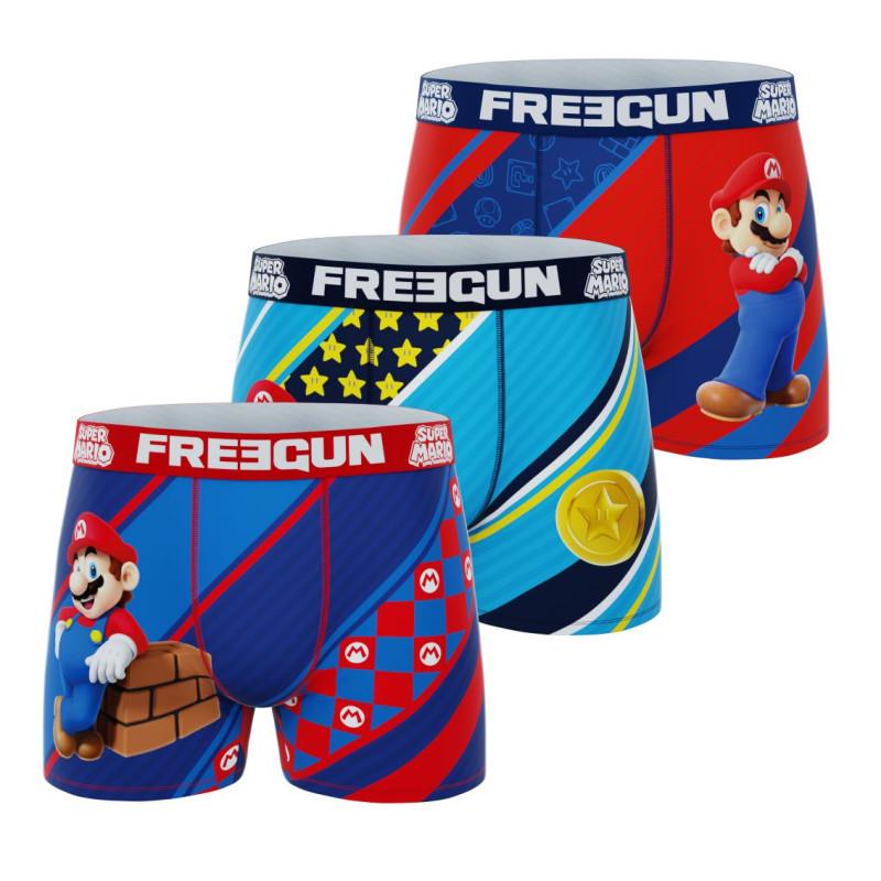 freegun Lot de 3 Boxers Microfibre garcon Super Mario Bros Imprimé freegun Lot de 3 Boxers Microfibre garcon Super Mario Bros Imprimé