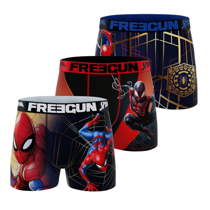 freegun Lot de 3 Boxers Microfibre Garcon Ultimate Spiderman Imprimé freegun Lot de 3 Boxers Microfibre Garcon Ultimate Spiderman Imprimé