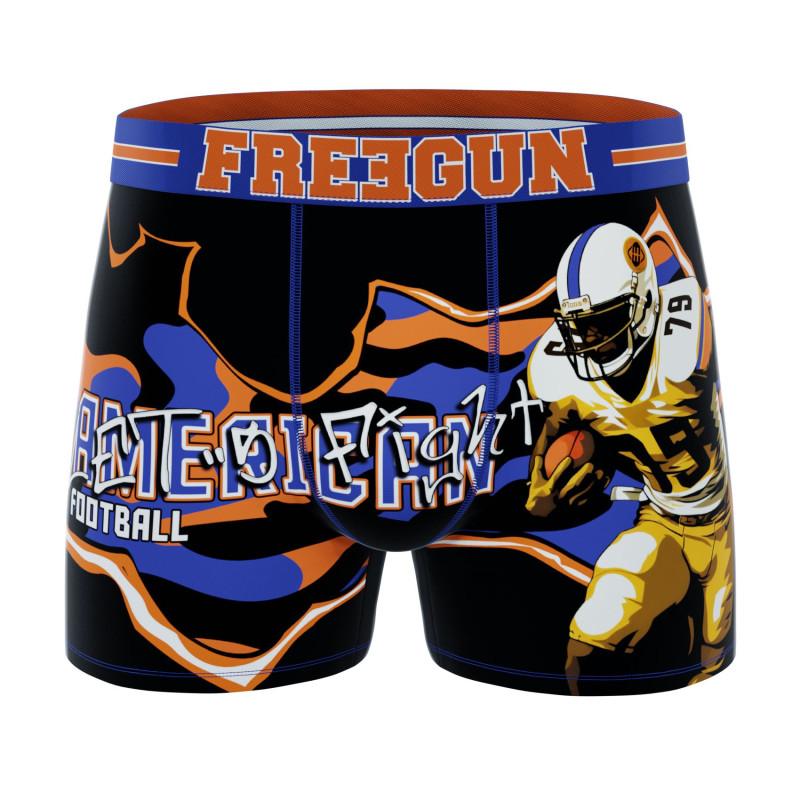Freegun Lot De 3 Boxers Microfibre Homme Confort Respirant Stretch Uni Sport USA Garantie 2 Ans