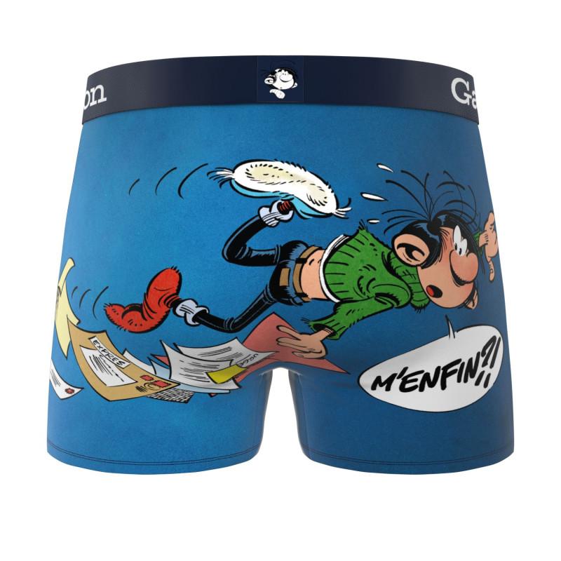 Freegun Lot De 3 Boxers Microfibre Homme Gaston La Gaffe Imprimé