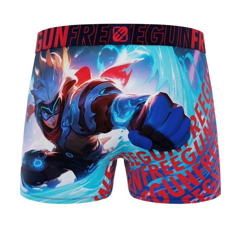 Freegun Lot De 3 Boxers Microfibre Homme Imprimé Gaming Garantie 2 Ans