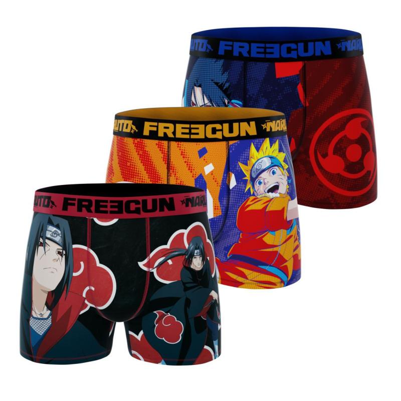 freegun Lot de 3 Boxers Microfibre homme Naruto Classic Imprimé freegun Lot de 3 Boxers Microfibre homme Naruto Classic Imprimé