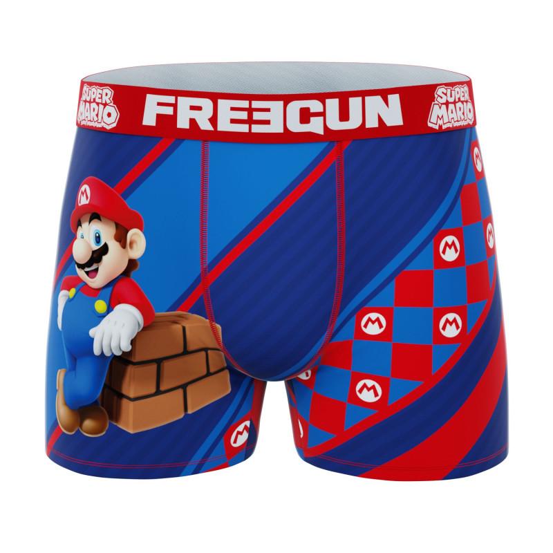 Freegun Lot De 3 Boxers Microfibre Homme Super Mario Bros Imprimé