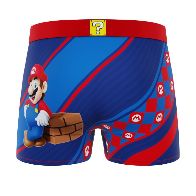 Freegun Lot De 3 Boxers Microfibre Homme Super Mario Bros Imprimé