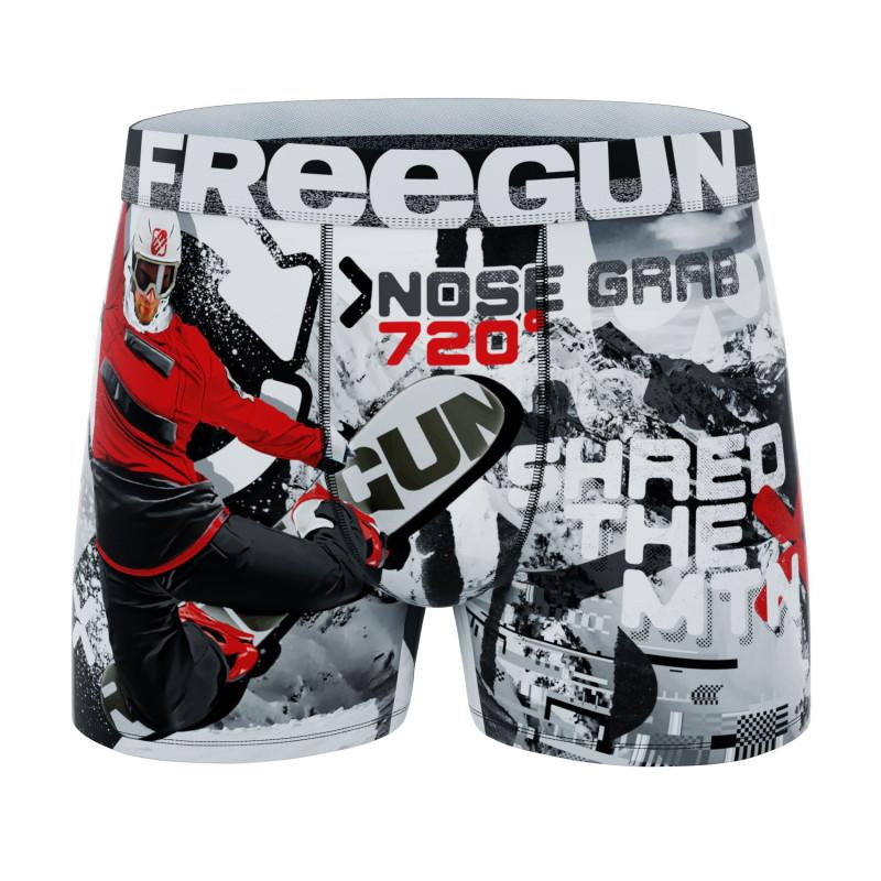 Freegun Lot De 3 Boxers Microfibre Homme US Sports Garantie 2 Ans Stretch