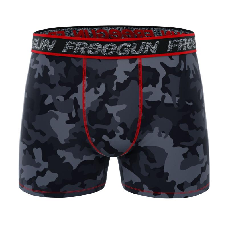 Freegun Lot De 4 Boxers Coton Stretch Homme Dynamique Camouflage
