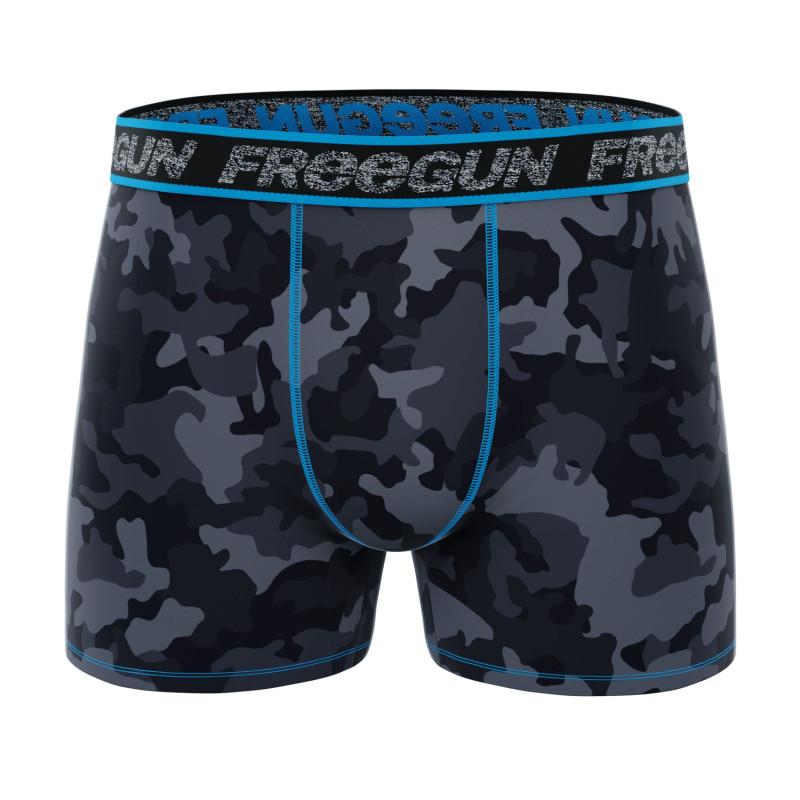 Freegun Lot De 4 Boxers Coton Stretch Homme Dynamique Camouflage