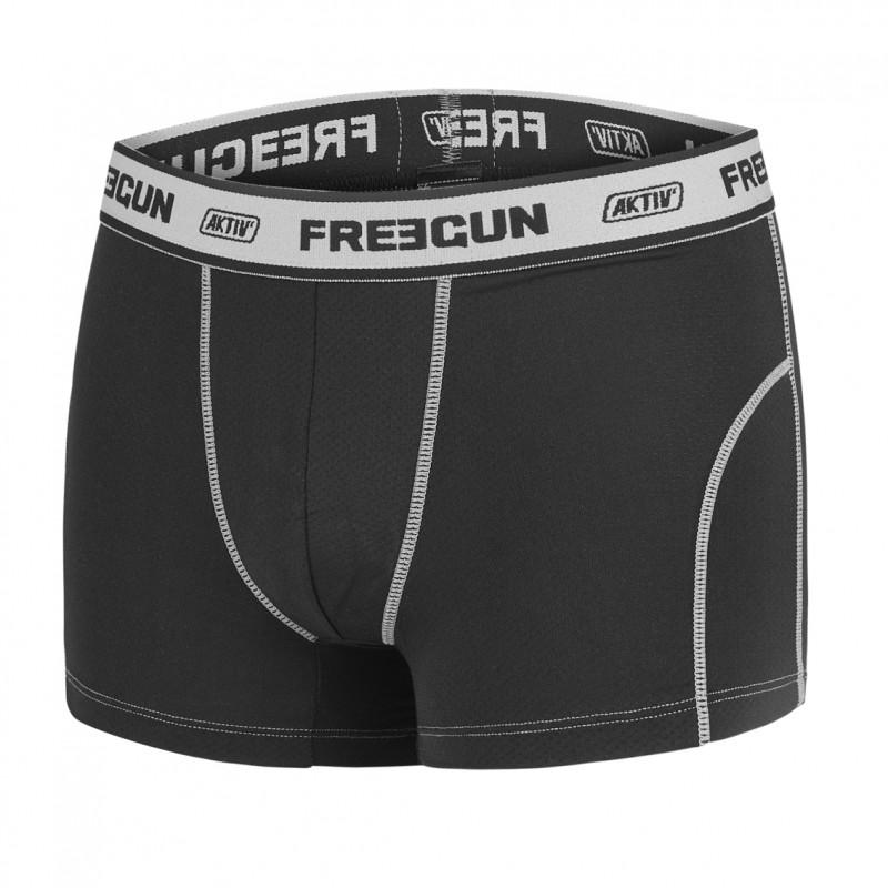 Freegun Lot De 4 Boxers Freegun Homme Aktiv Noir Et Fluo
