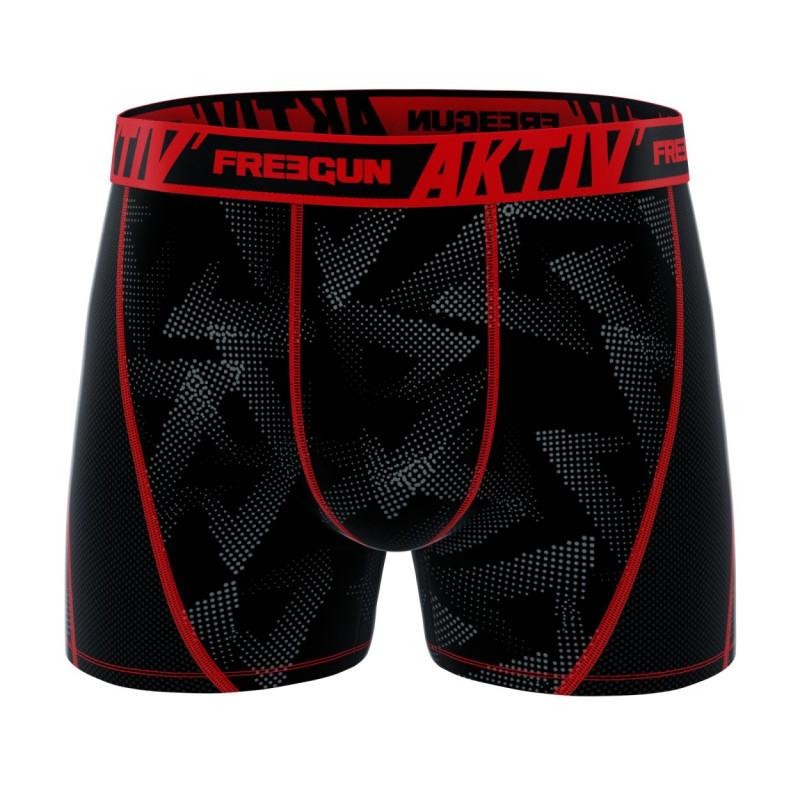 Freegun Lot De 4 Boxers Freegun Homme Aktiv Surpiqûres Colorées
