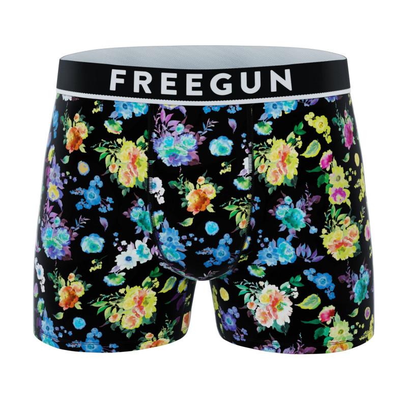 Freegun Lot De 4 Boxers Freegun Homme En Coton à Imprimés Fleuris Signature Sergio