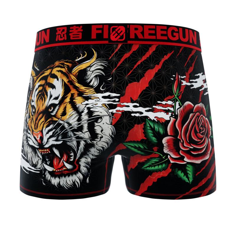 Freegun Lot De 4 Boxers Microfibre Garcon Confort Respirant Stretch Imprimé Rock Skull Garantie 2 Ans
