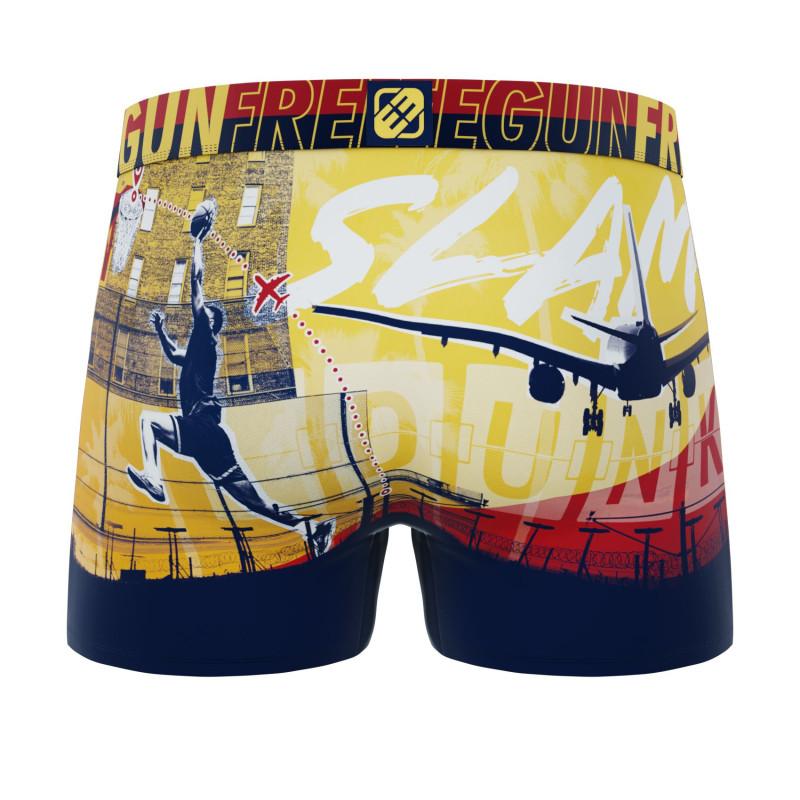 Freegun Lot De 4 Boxers Microfibre Garcon Imprimé Sport Garantie 2 Ans