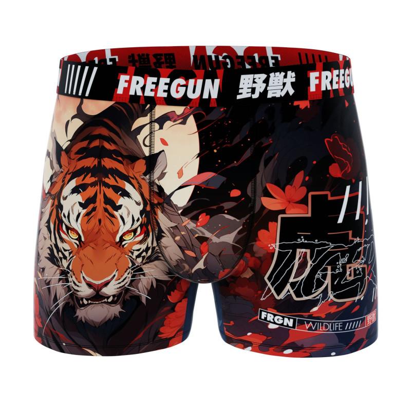 Freegun Lot De 4 Boxers Microfibre Garcon Stretch Imprimé Animals Garantie 2 Ans
