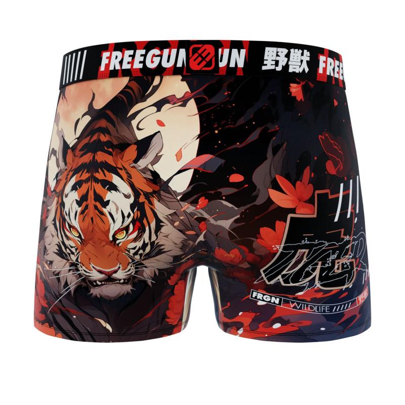 Freegun Lot De 4 Boxers Microfibre Garcon Stretch Imprimé Animals Garantie 2 Ans