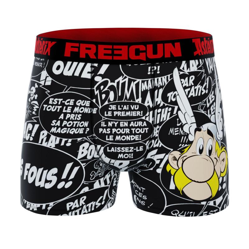 Freegun Lot De 4 Boxers Microfibre Homme Asterix Et Obelix Imprimé