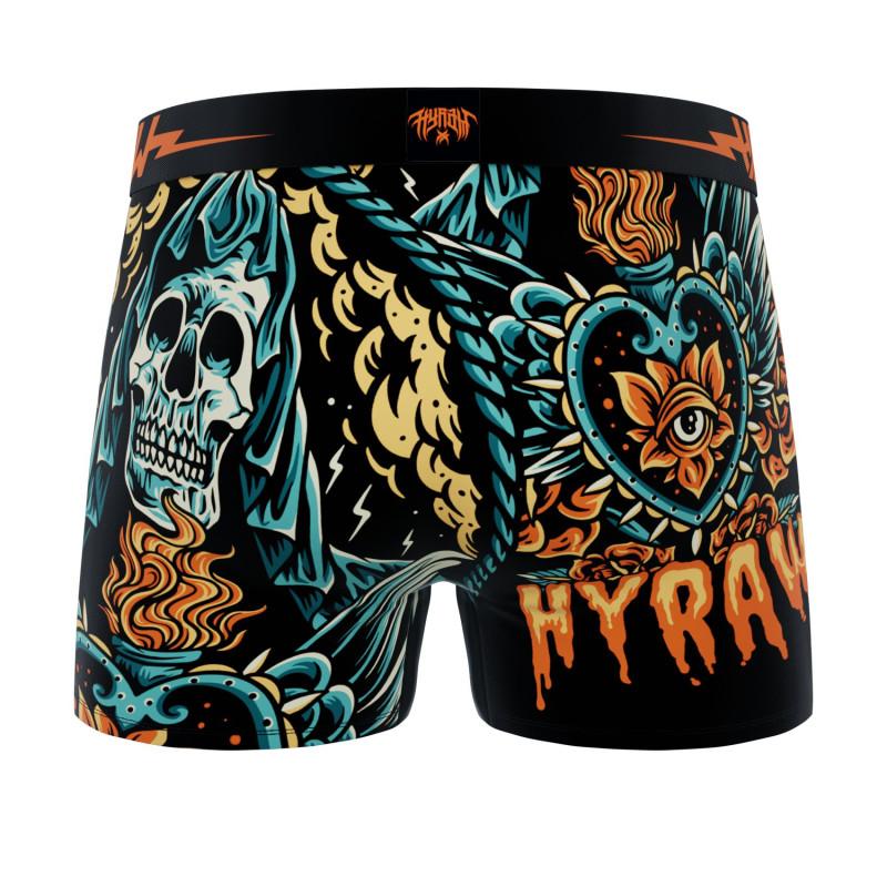 Freegun Lot De 4 Boxers Microfibre Homme Hyraw Imprimé Skull
