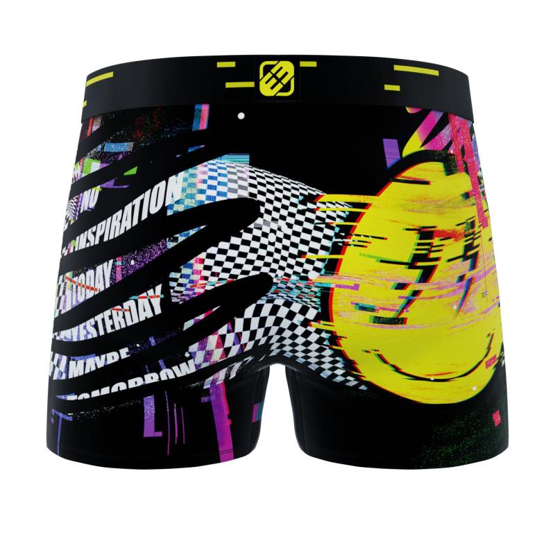 Freegun Lot De 4 Boxers Microfibre Homme Imprimé Emotik Garantie 2 Ans