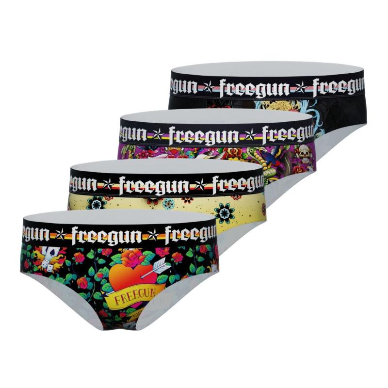 freegun Lot de 4 Culottes Microfibre femme Stretch Collection Hardy freegun Lot de 4 Culottes Microfibre femme Stretch Collection Hardy