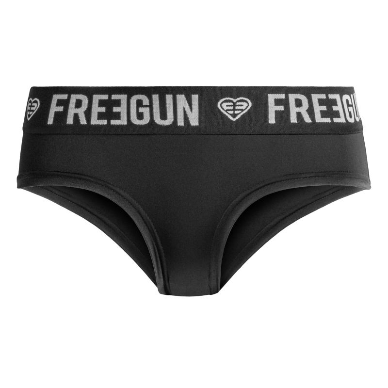 Freegun Lot De 4 Culottes Noires Microfibre Femme Stretch