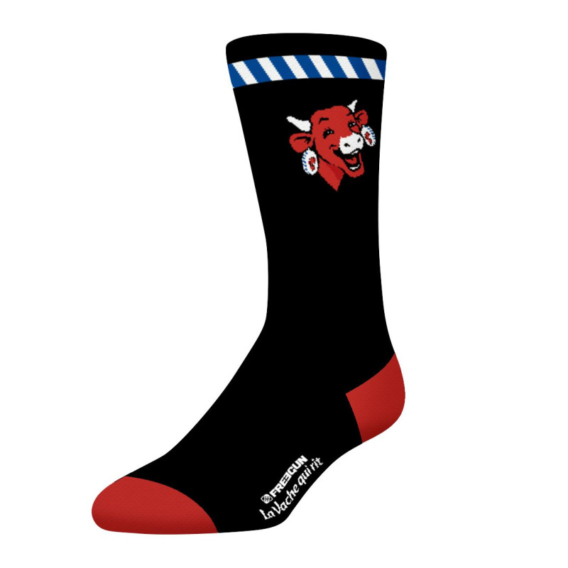 Freegun Lot De 4 Paires De Chaussettes De Ville Noir Gris Homme La Vache Qui Rit Freegun