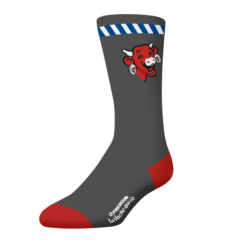Freegun Lot De 4 Paires De Chaussettes De Ville Noir Gris Homme La Vache Qui Rit Freegun