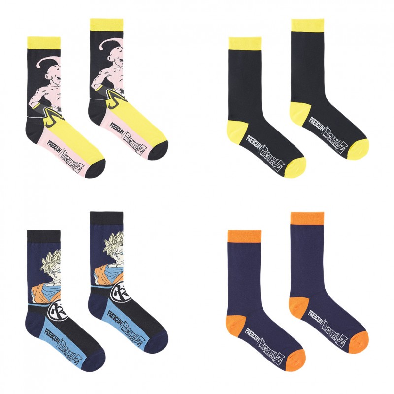 Freegun Lot De 4 Paires De Chaussettes Freegun Dragon Ball Z Garçon