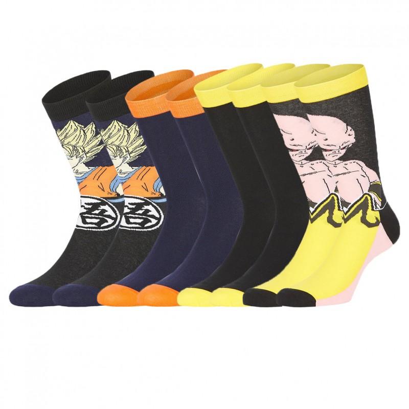 freegun Lot de 4 paires de chaussettes Freegun Dragon Ball Z Garçon