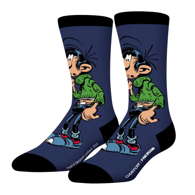 Freegun Lot De 4 Paires De Chaussettes Homme Gaston La Gaffe Imprimé - Freegun