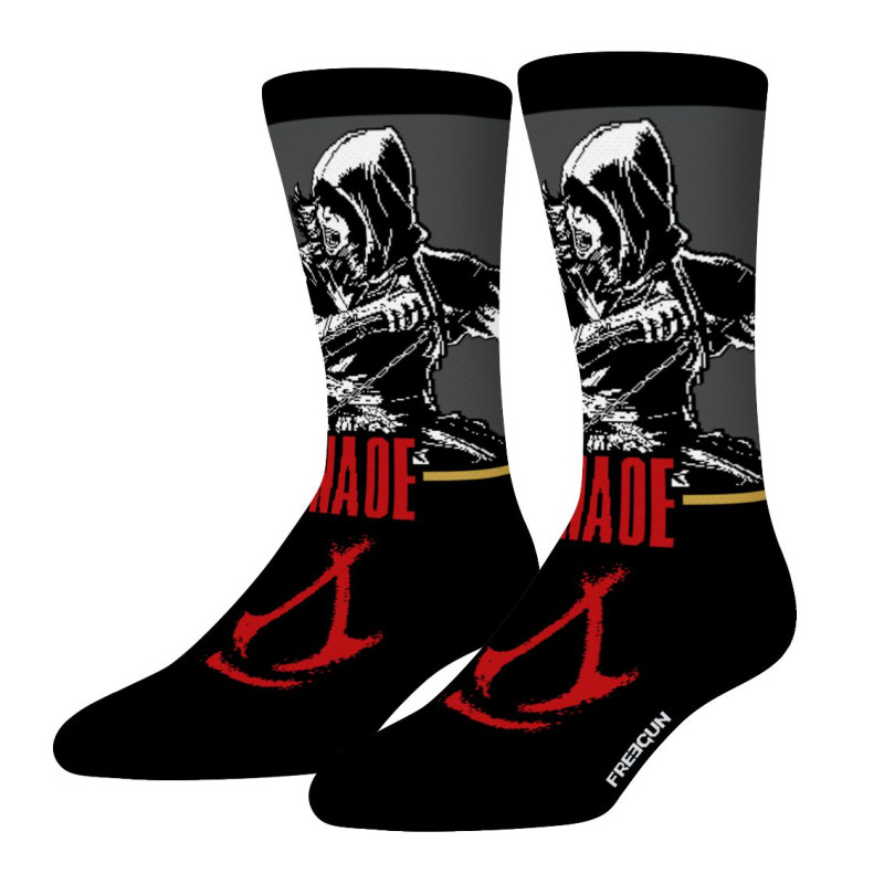 Freegun Lot De 4 Paires De Chaussettes Homme Tennis Assassin's Creed Imprimé - Freegun