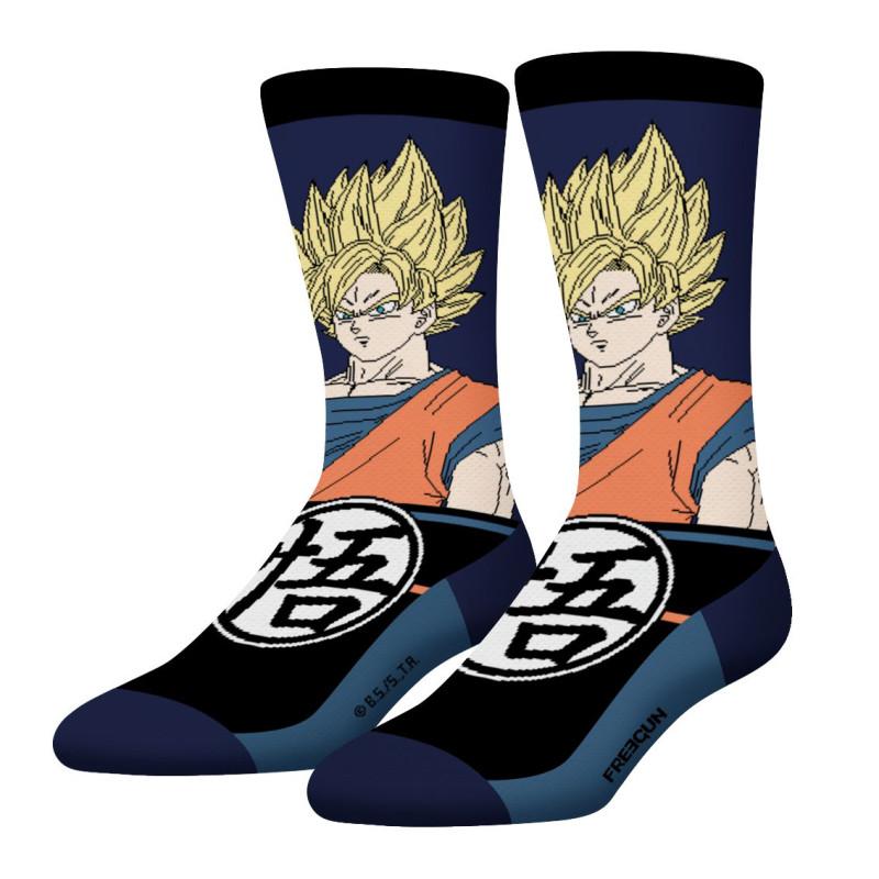 Freegun Lot De 4 Paires De Chaussettes Homme Tennis Dragon Ball Z Goku Vegeta Imprimé - Freegun